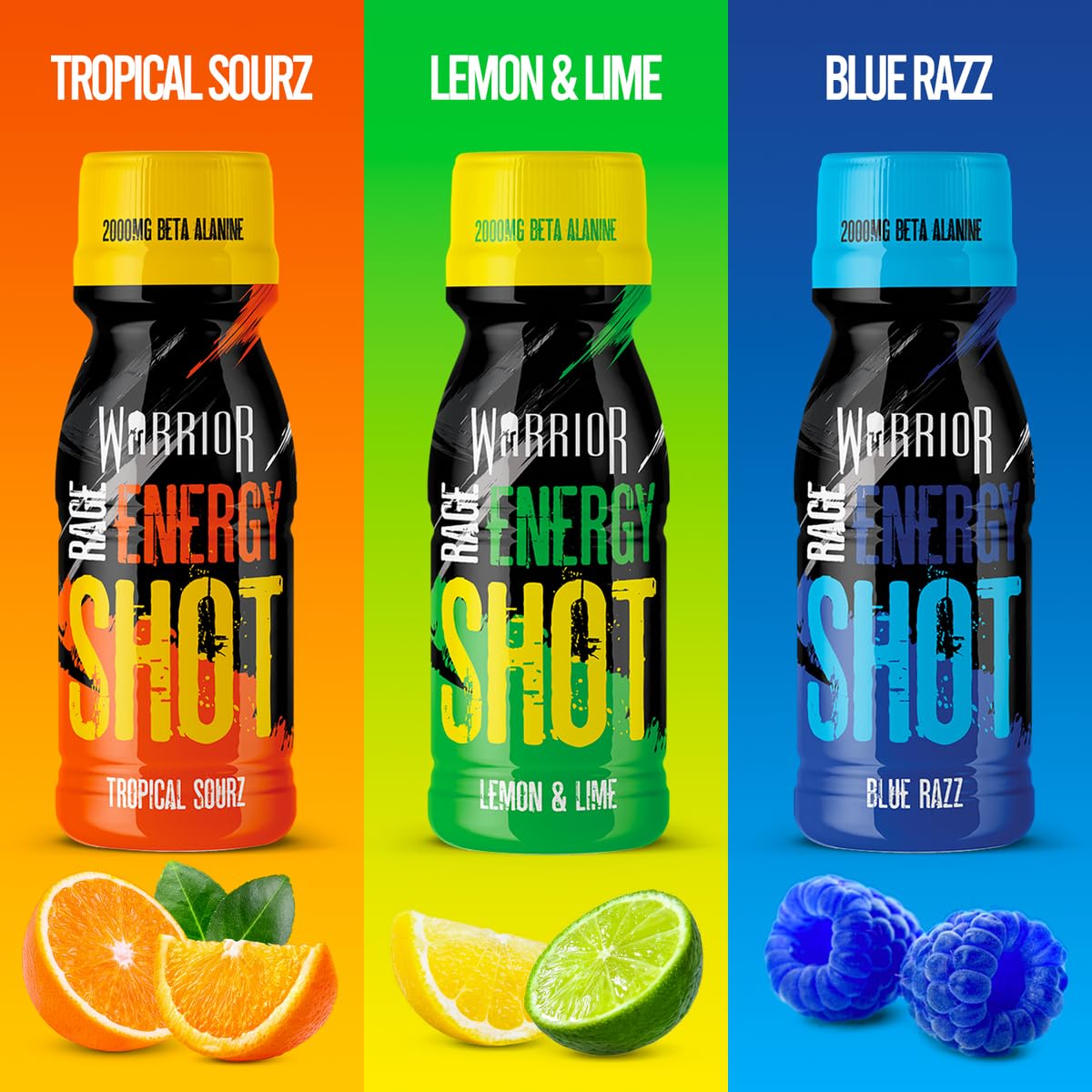 Warrior RAGE Energy Shots - Pre-Workout Shots