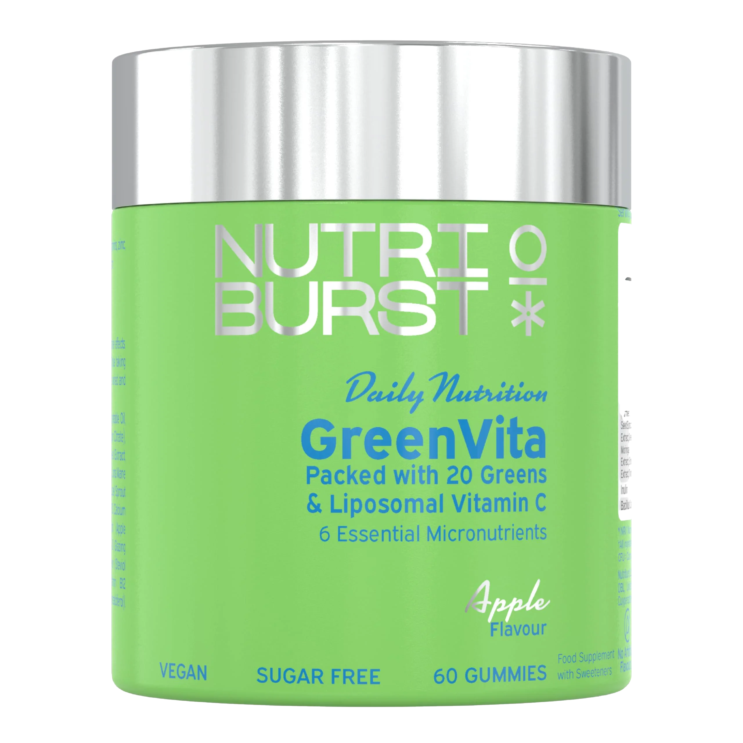 Nutriburst Greenvita - 60 Gummies / Apple - Greens Gummies