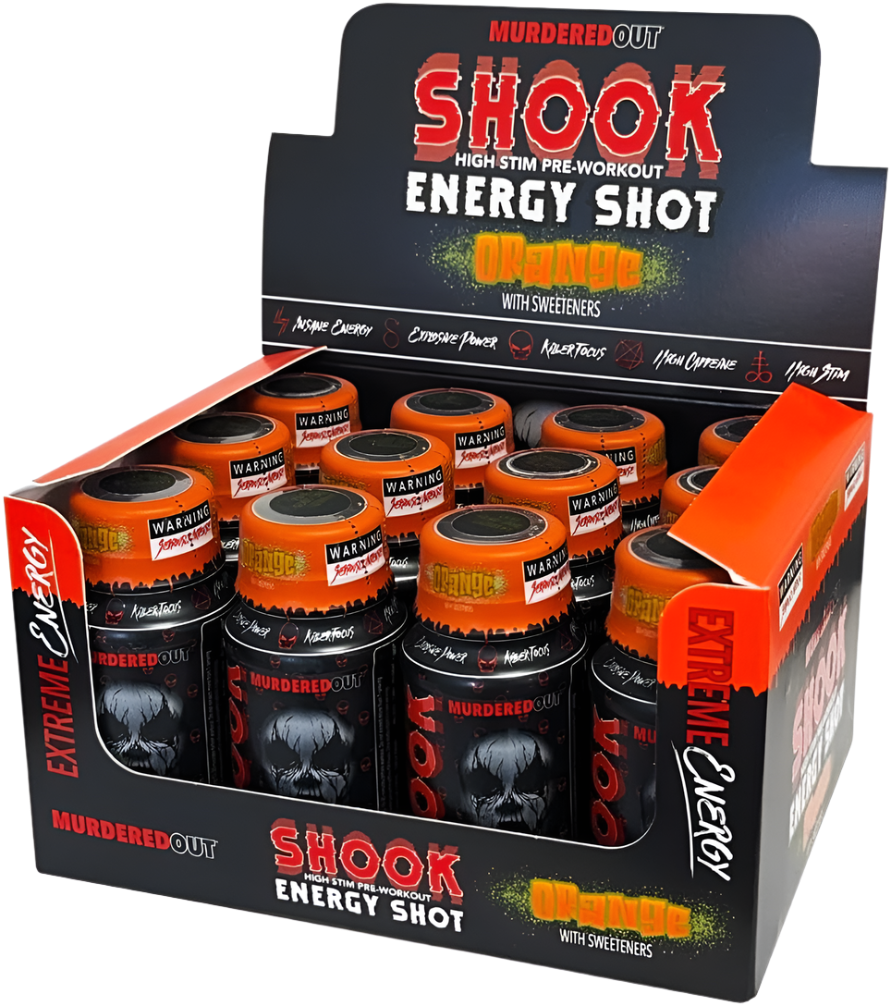 Murdered Out Shook Energy Shot - Pre-Workout Shots