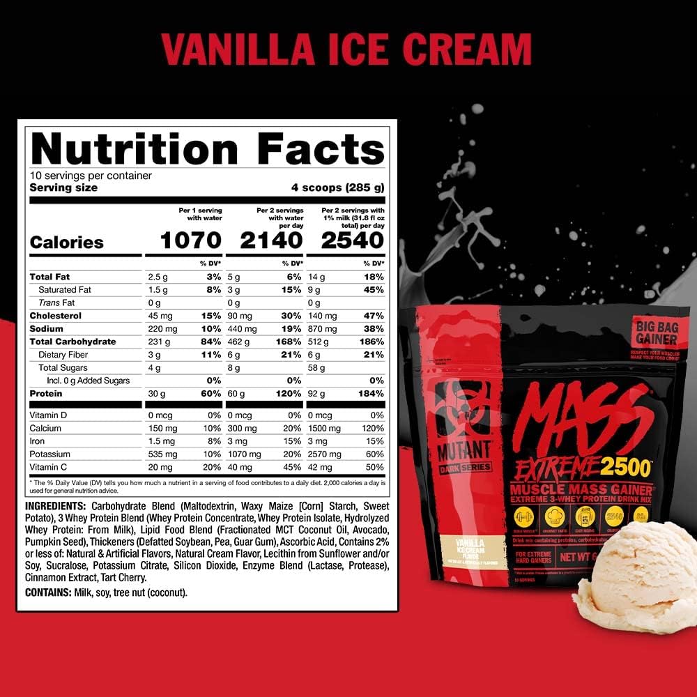 Mutant Mutant Mass Extreme - Weight Gainer Powder