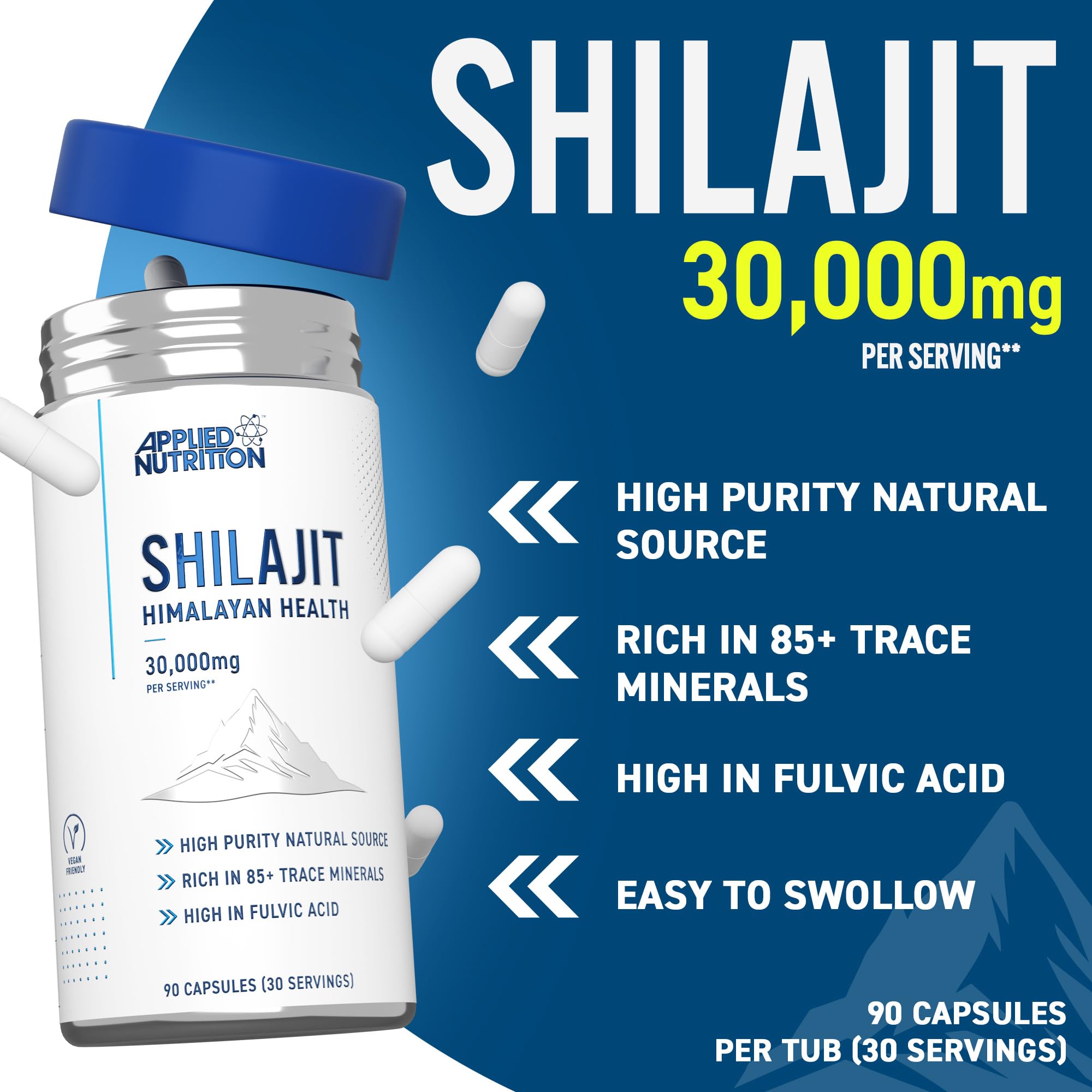 Applied Nutrition Shilajit - 90 Caps - Shilajit