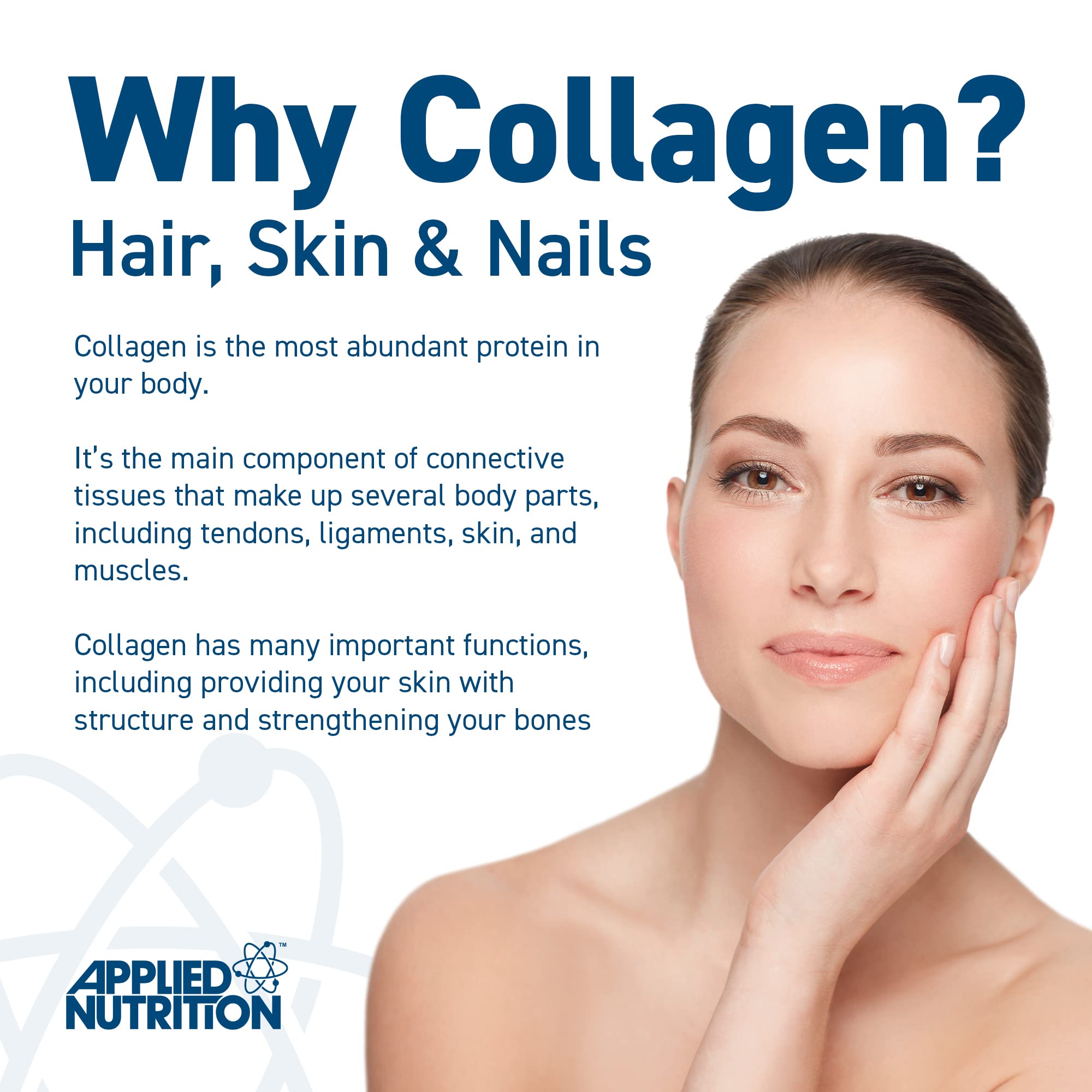 Applied Nutrition Collagen Peptides Unflavoured - 300g - Bovine Collagen Powder