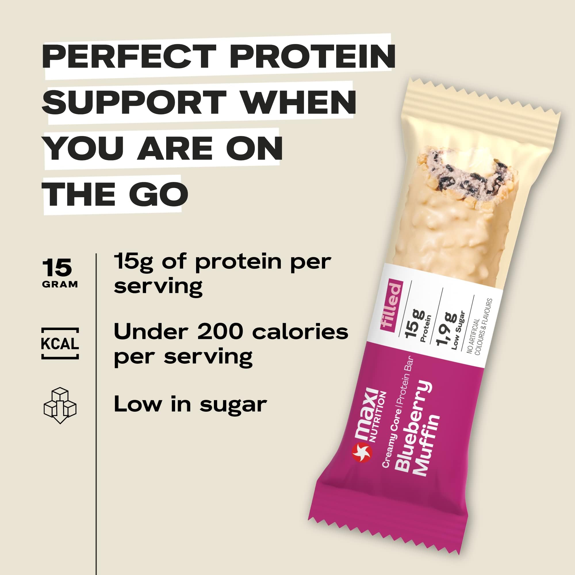 MaxiNutrition Creamy Core Protein Bar 12x45g
