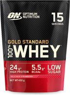 Optimum Nutrition Gold Standard 100% Whey - 450g / Delicious Strawberry - Whey Protein Powder
