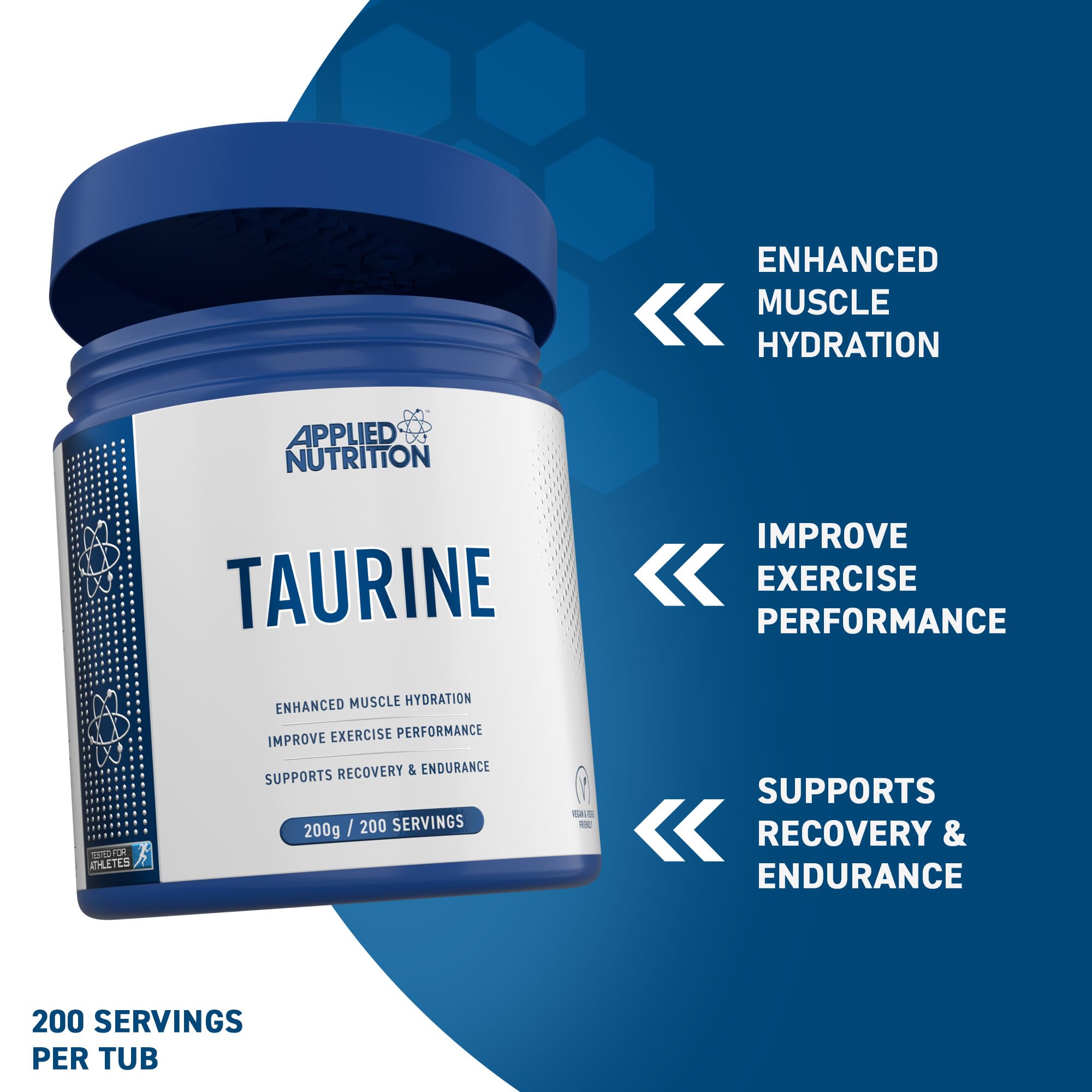 Applied Nutrition Taurine - 200g / Unflavoured - Taurine Powder
