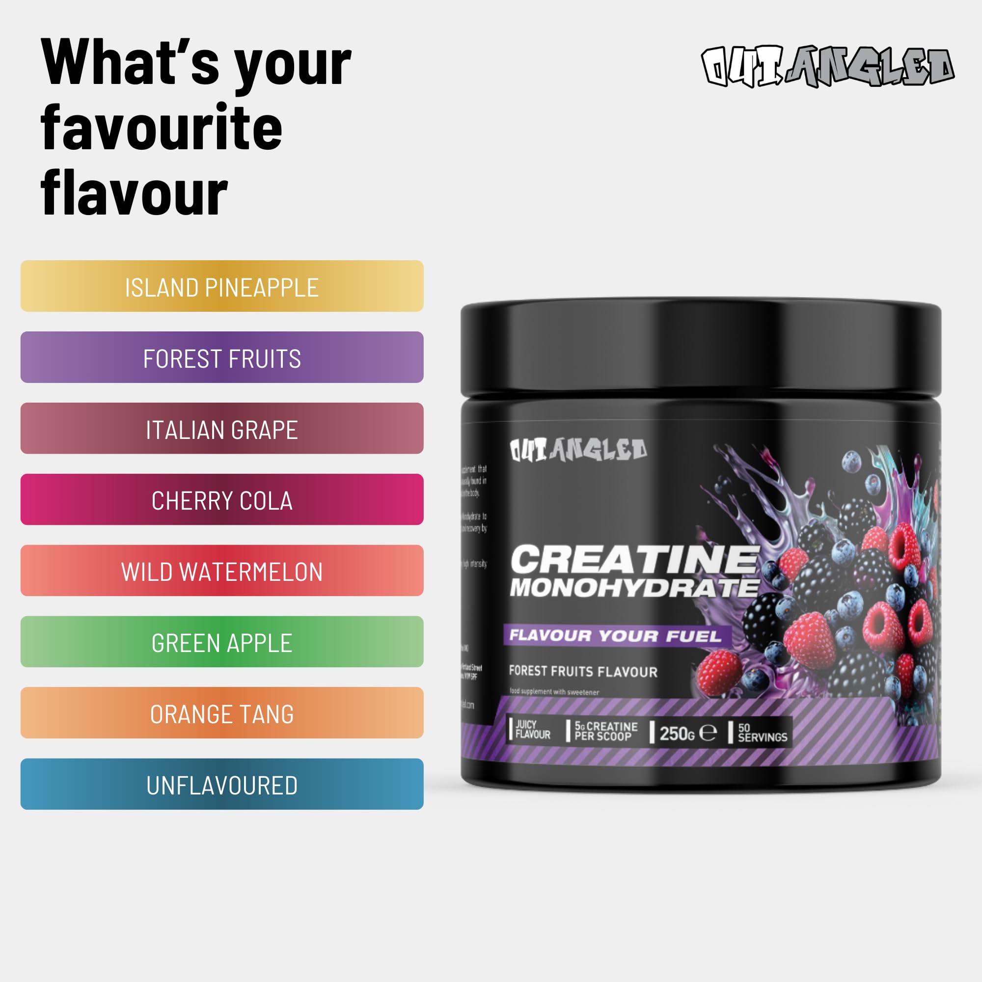 Outangled Creatine Monohydrate - Creatine Powder