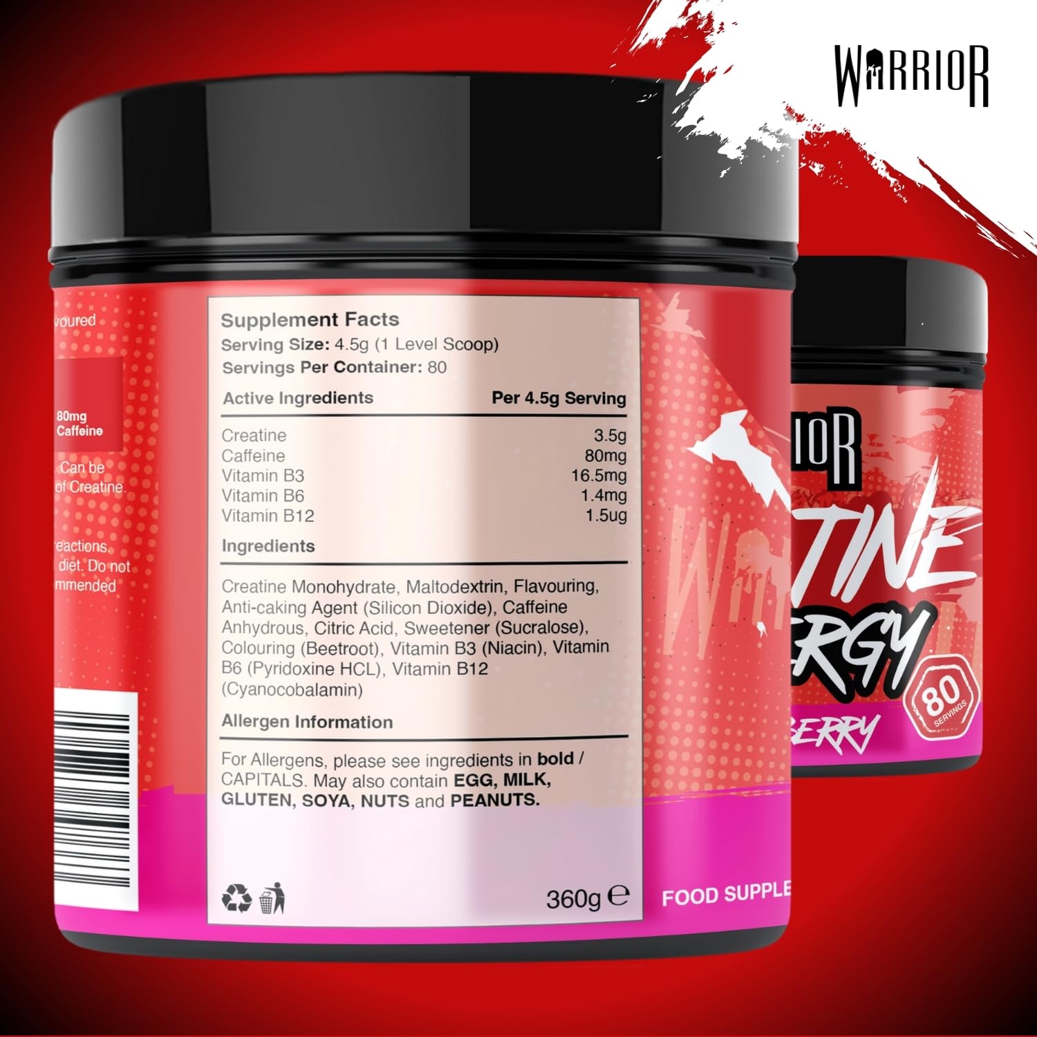 Warrior Creatine Plus Energy - Creatine Powder