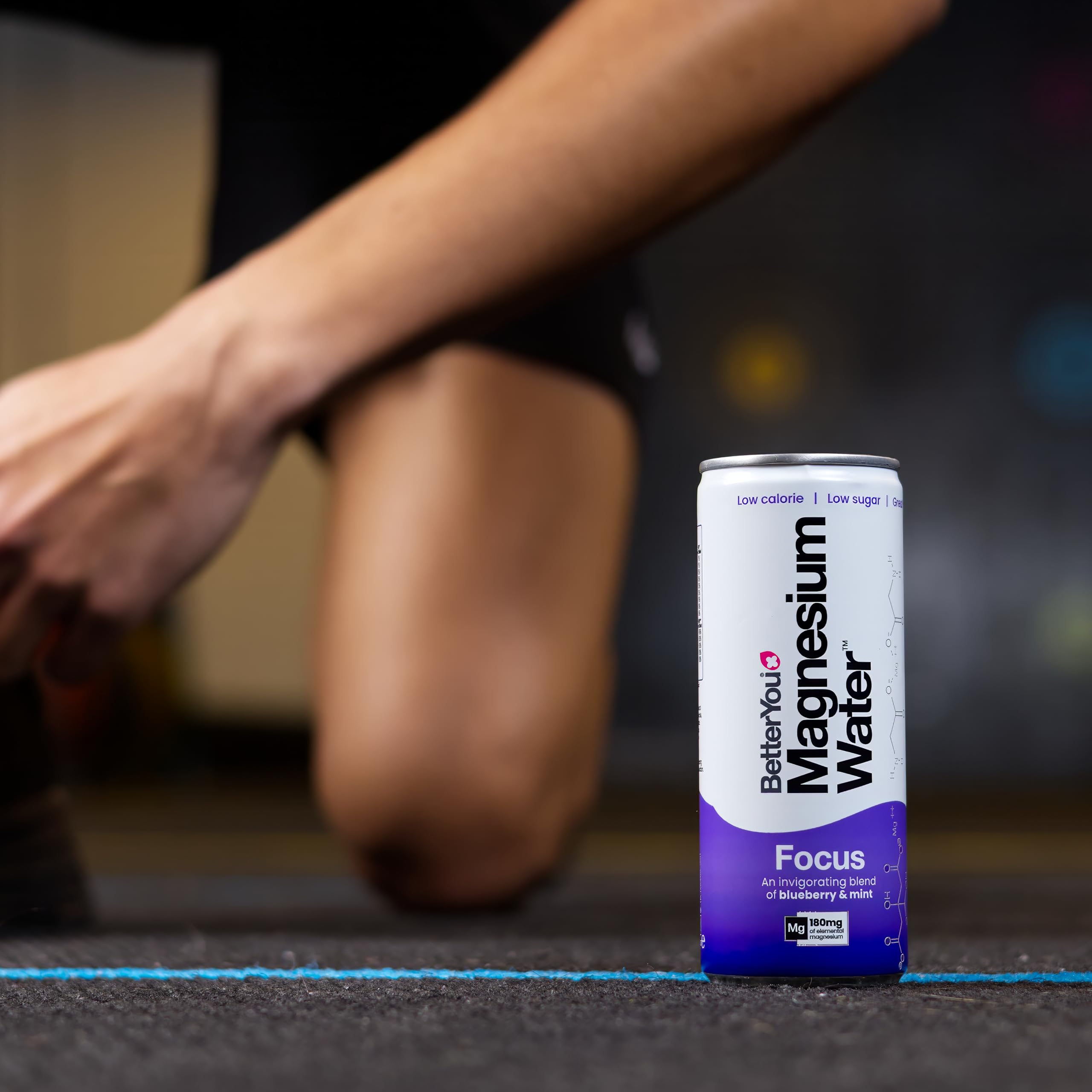 BetterYou Magnesium Water Focus - 12x250ml / Blueberry & Mint - Flavoured Water