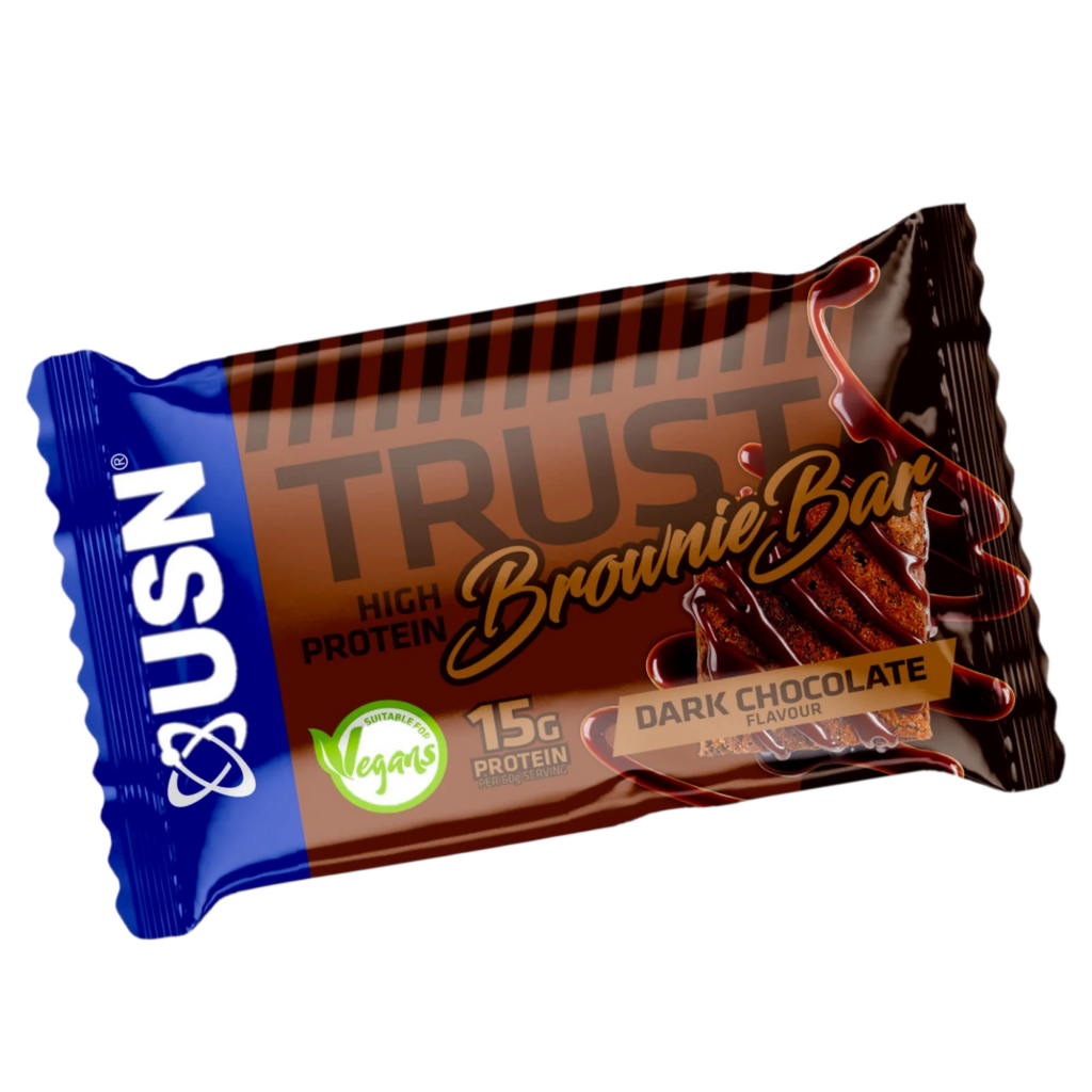 USN Trust Vegan Brownie - 12x60g / Dark Chocolate - Vegan Protein Bars