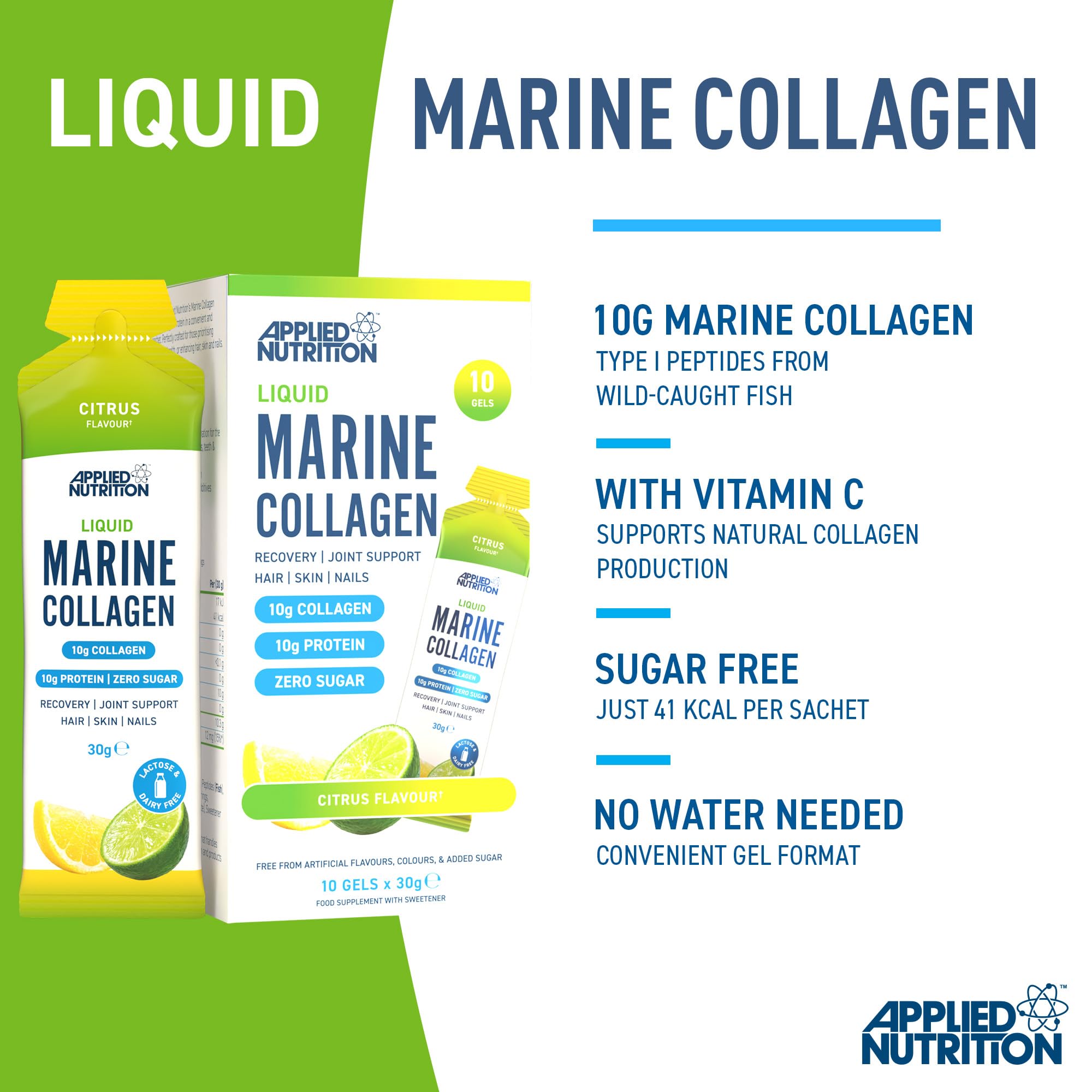 Applied Nutrition Marine Collagen Gels - Halal