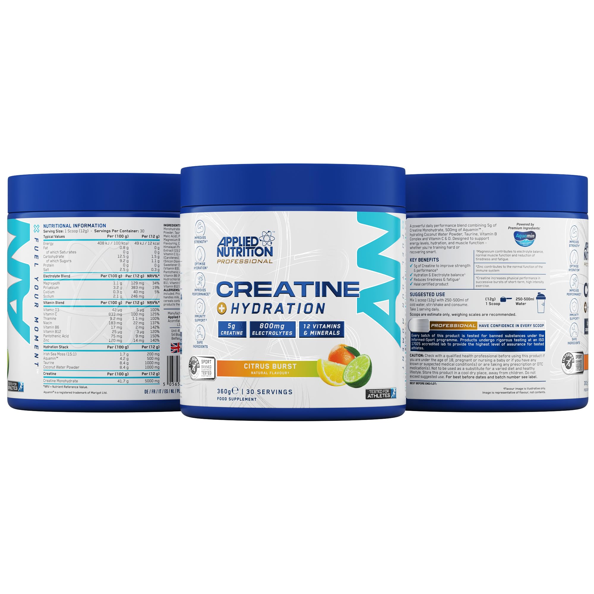 Applied Nutrition Creatine + Hydration - Recovery REC001