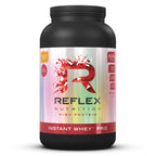 Black container of Reflex Nutrition Instant Whey Pro protein powder product
