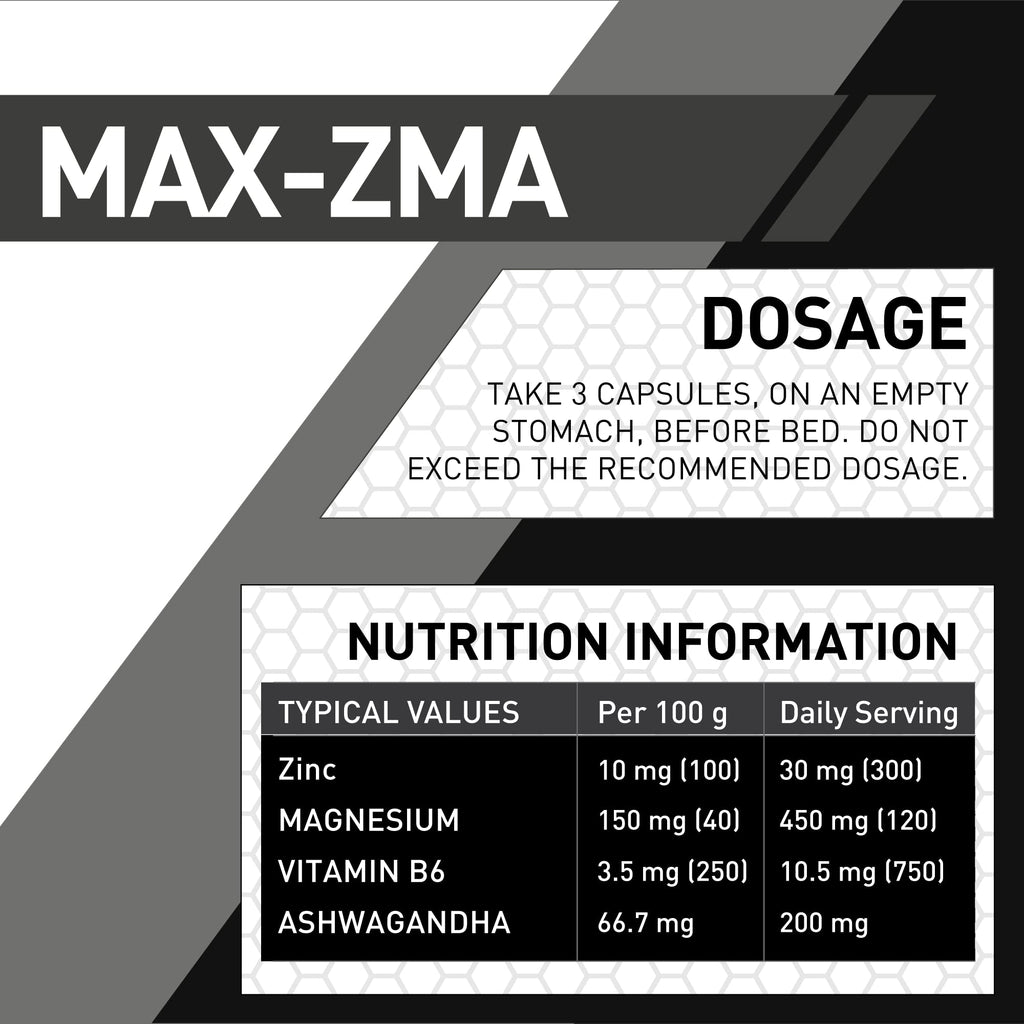 MaxiNutrition MAX-ZMA - 90 Caps - ZMA Capsules