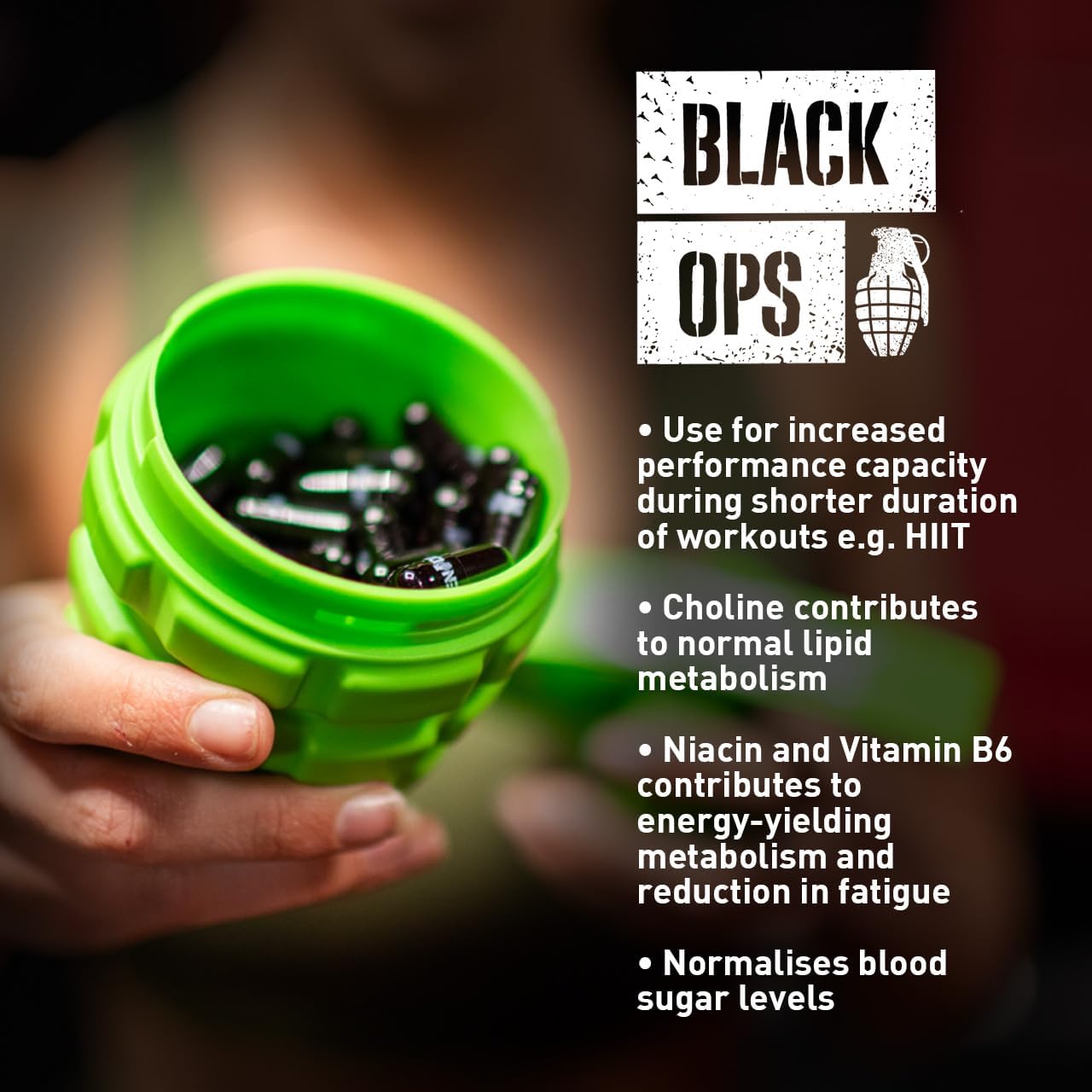 Grenade Black Ops - 100 Caps - Weight Loss Support Capsules