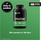Optimum Nutrition Creatine 2500mg - 200 Caps - Creatine Capsules
