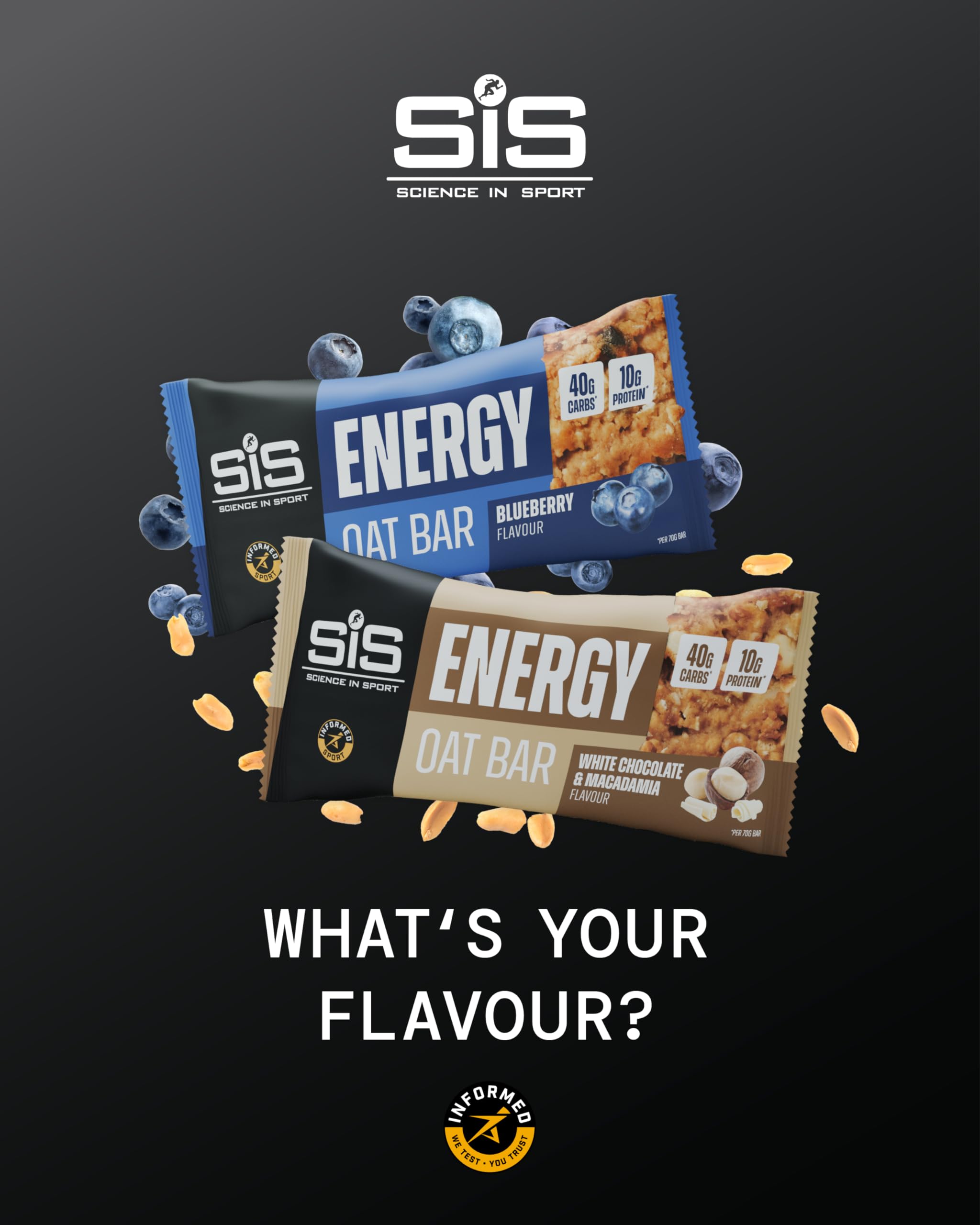 SIS Energy Oat Bar 12x70g