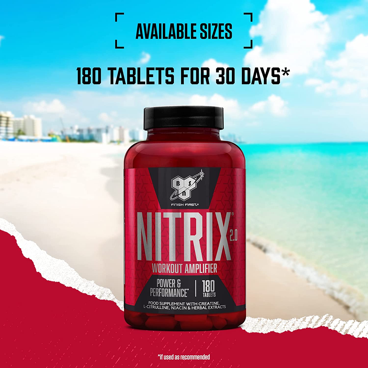 BSN Nitrix 2.0 - 180 Caps - Creatine