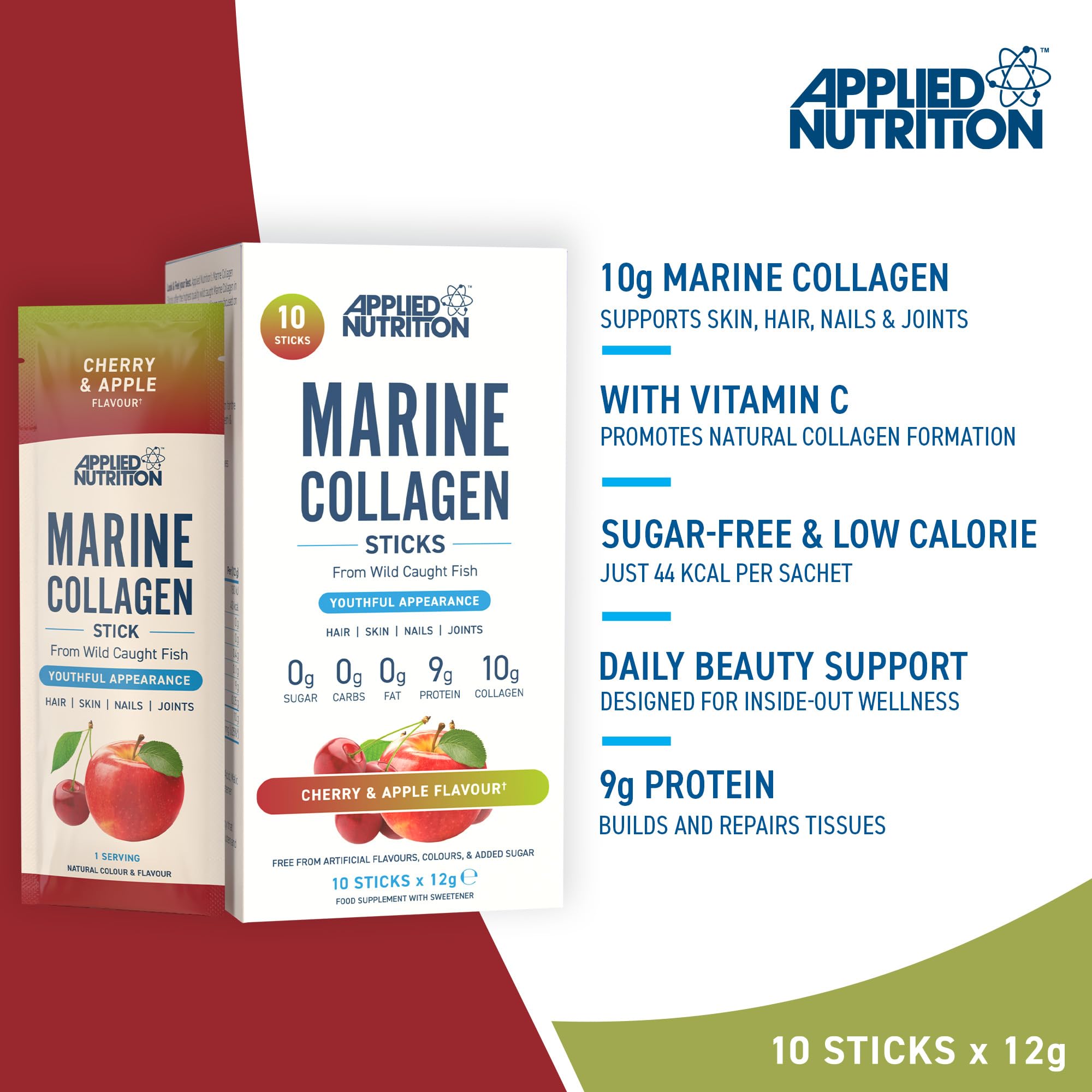 Applied Nutrition Marine Collagen Sticks - Halal