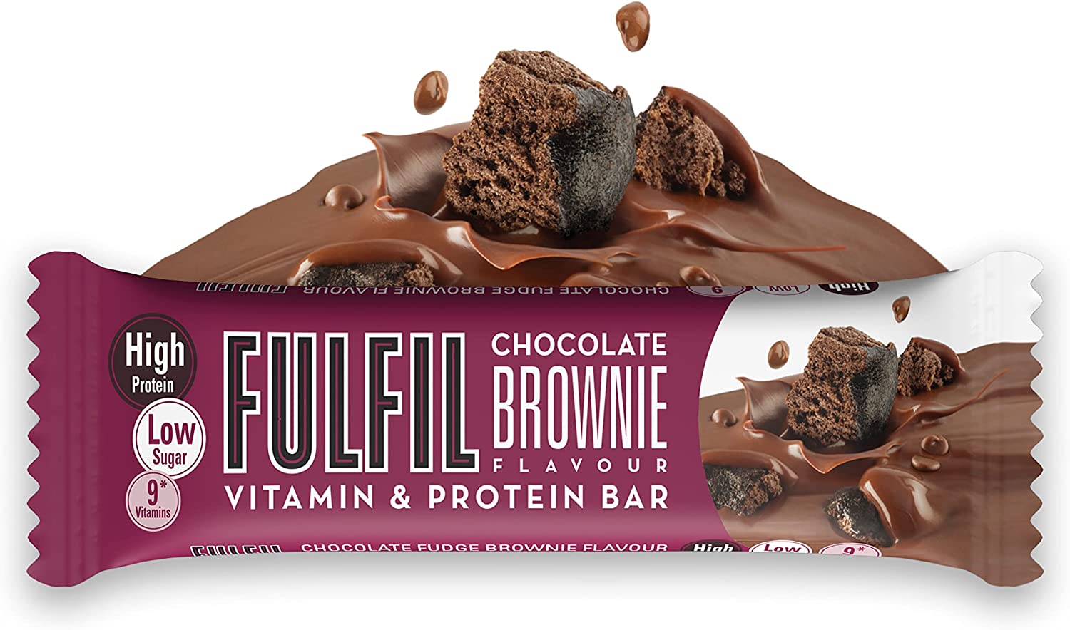 Fulfil Nutrition Vitamin & Protein Bar - 15x55g / Chocolate Brownie - Protein Bars