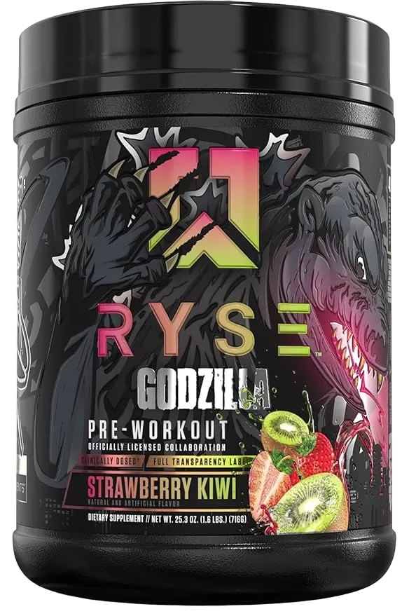 RYSE Godzilla Pre-Workout Godzilla Strawberry Kiwi - MyGymSupplements