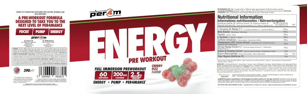 Per4m Energy Pre Workout - Pre-Workout Powder