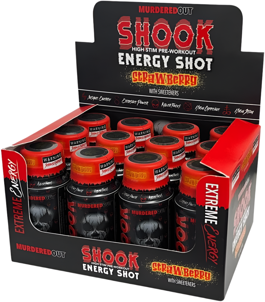Murdered Out Shook Energy Shot - Pre-Workout Shots