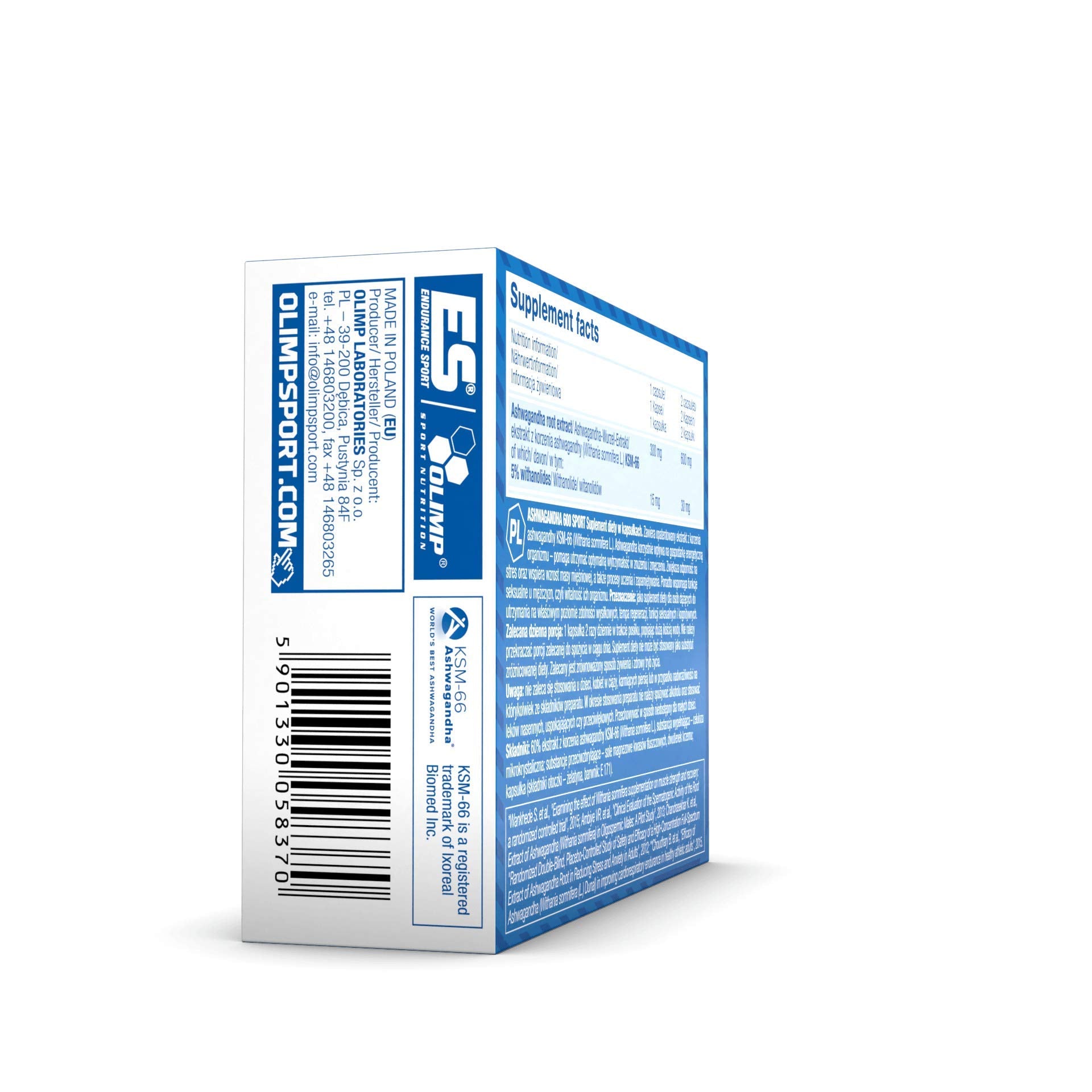 Olimp Sport Nutrition Ashwagandha - 60 Caps - Ashwagandha Capsules