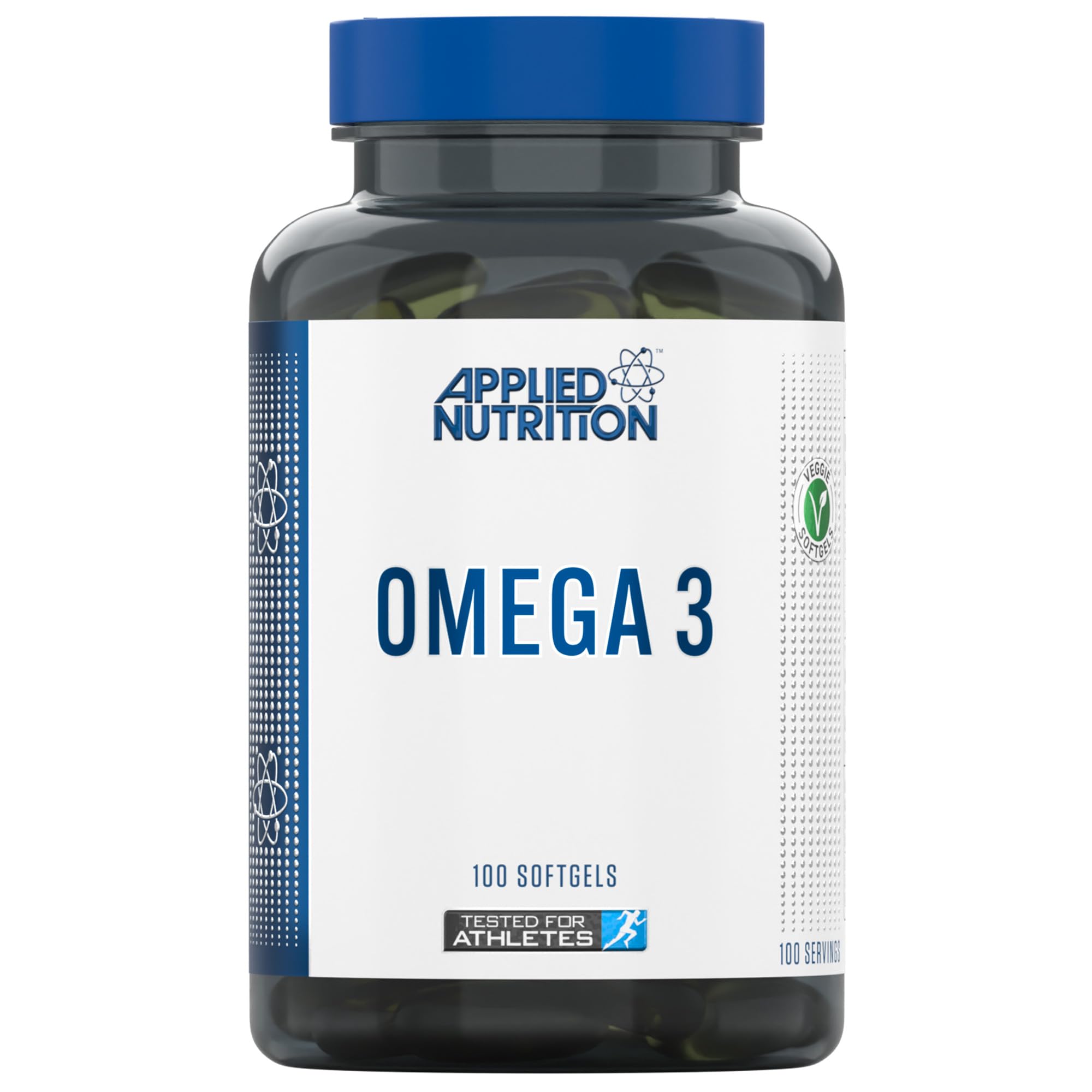 Applied Nutrition Omega halal certified fish oil softgels with eicosapentaenoic acid for athletes