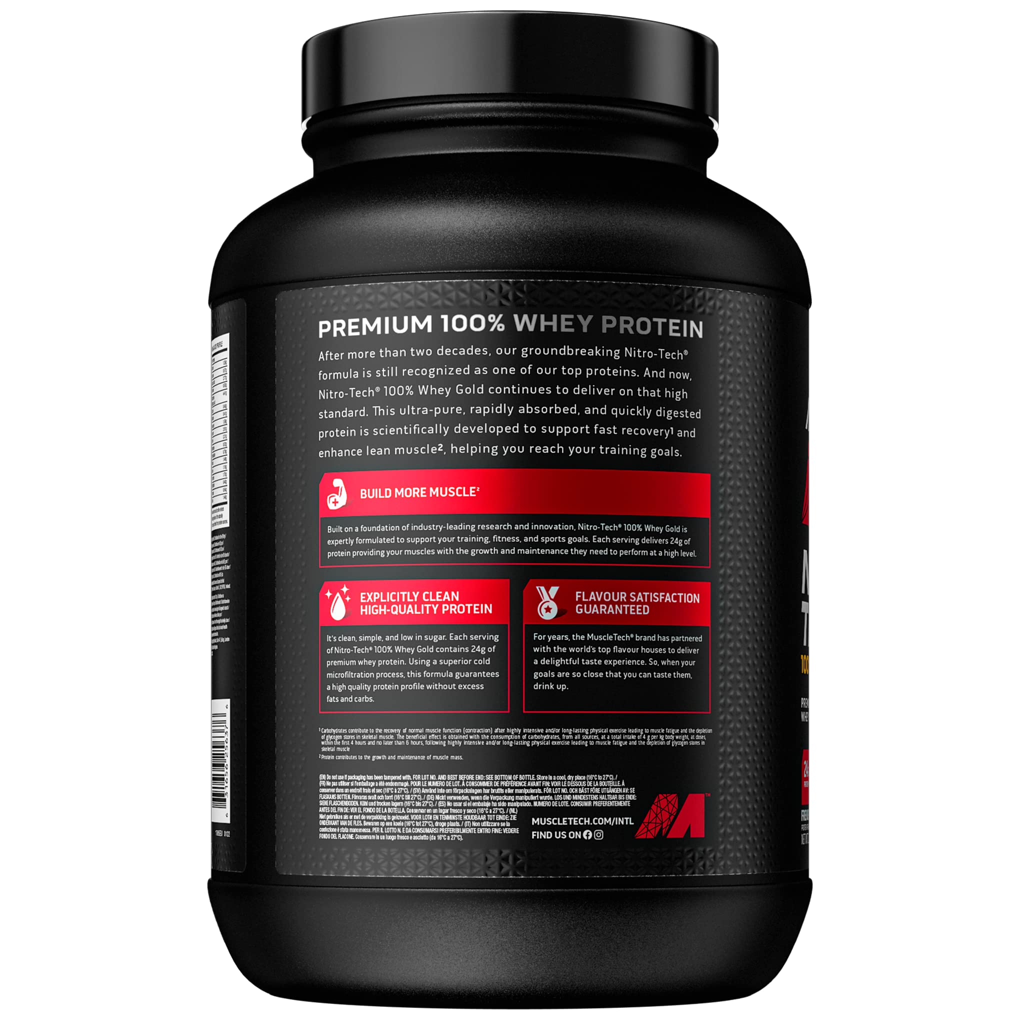 Muscletech Nitro Tech 100% Whey Gold - Whey Protein Powder