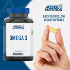 Applied Nutrition Omega veggie softgels with halal fish oil and eicosapentaenoic acid for athletes