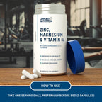 Applied Nutrition Zinc Magnesium and Vitamin B6 - 90 Caps - British Brands