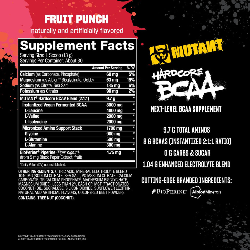 Mutant Hardcore BCAA 390g Watermelon