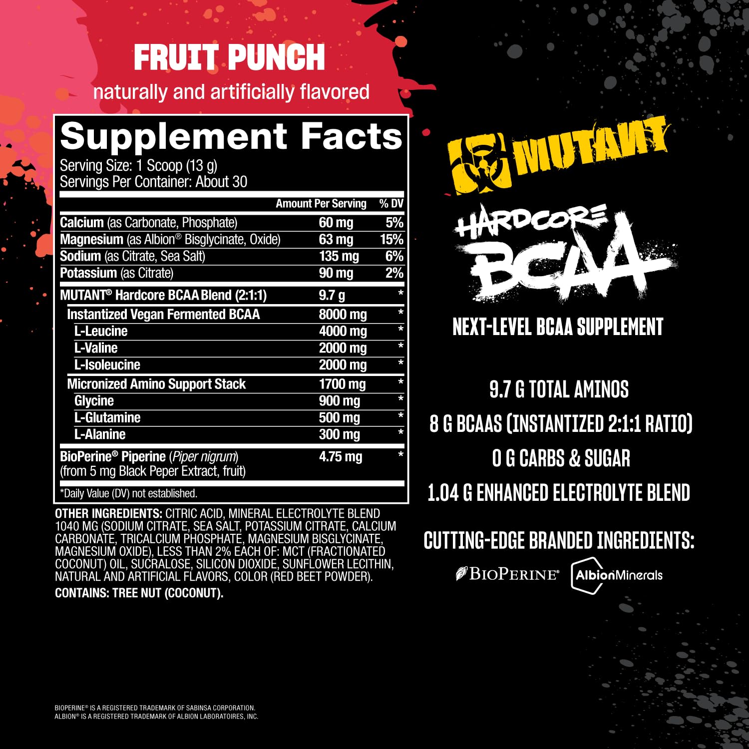Mutant Hardcore BCAA 390g Watermelon