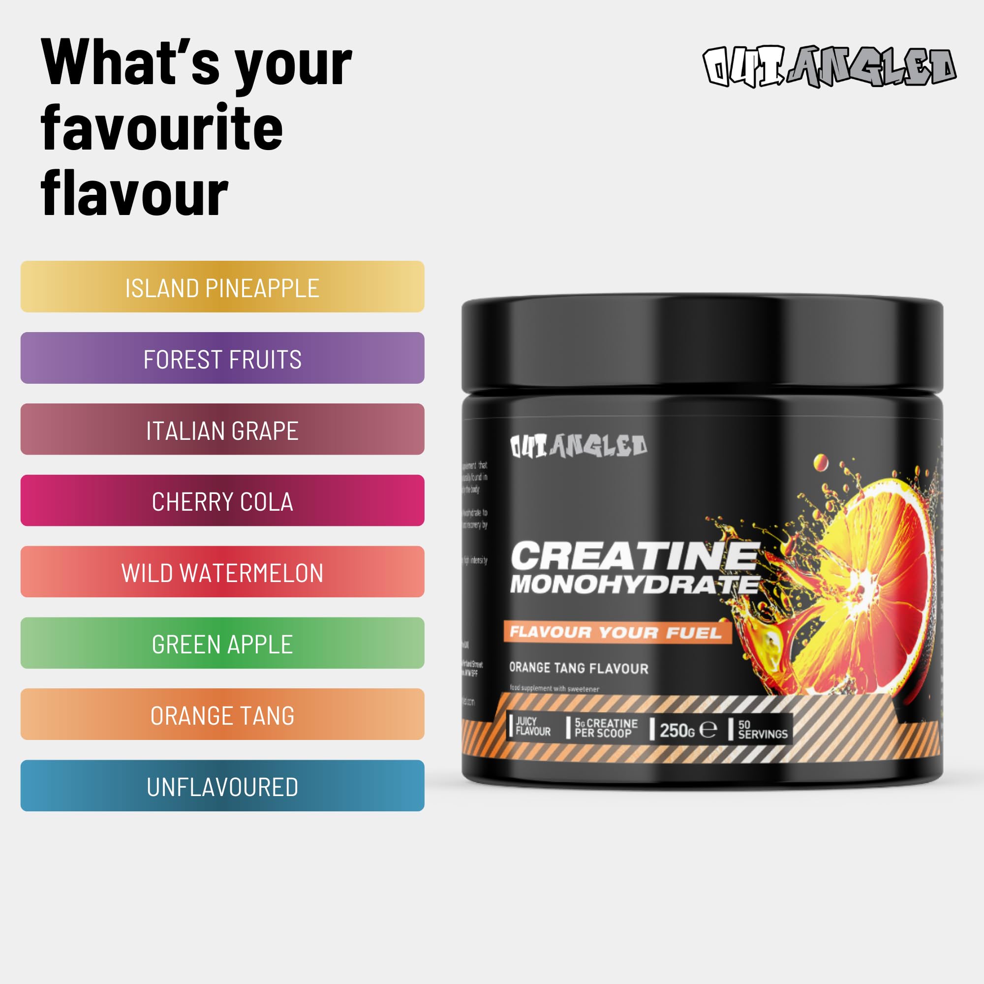 Outangled Creatine Monohydrate - Creatine Powder