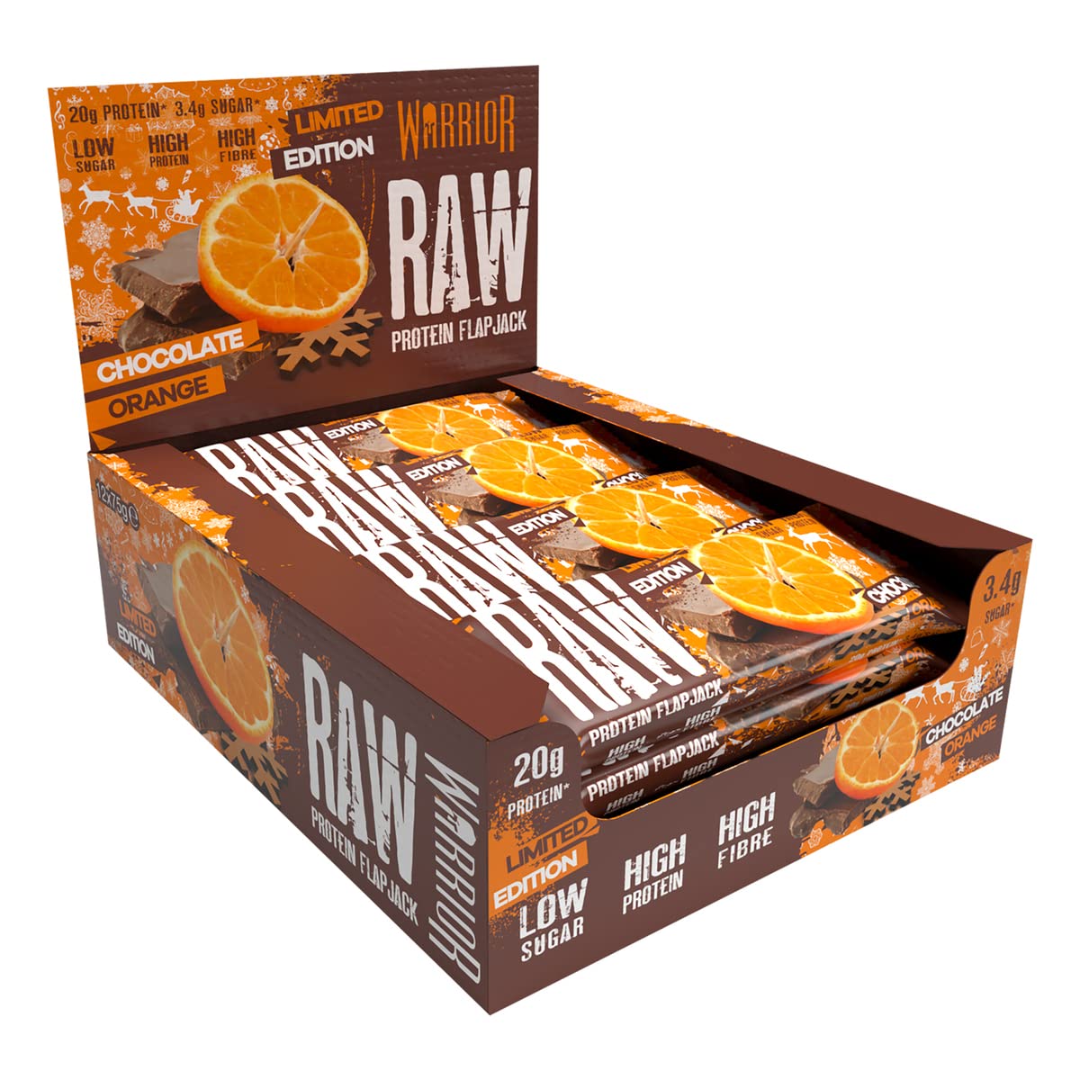 Warrior Raw Protein Flapjack - Protein Flapjacks