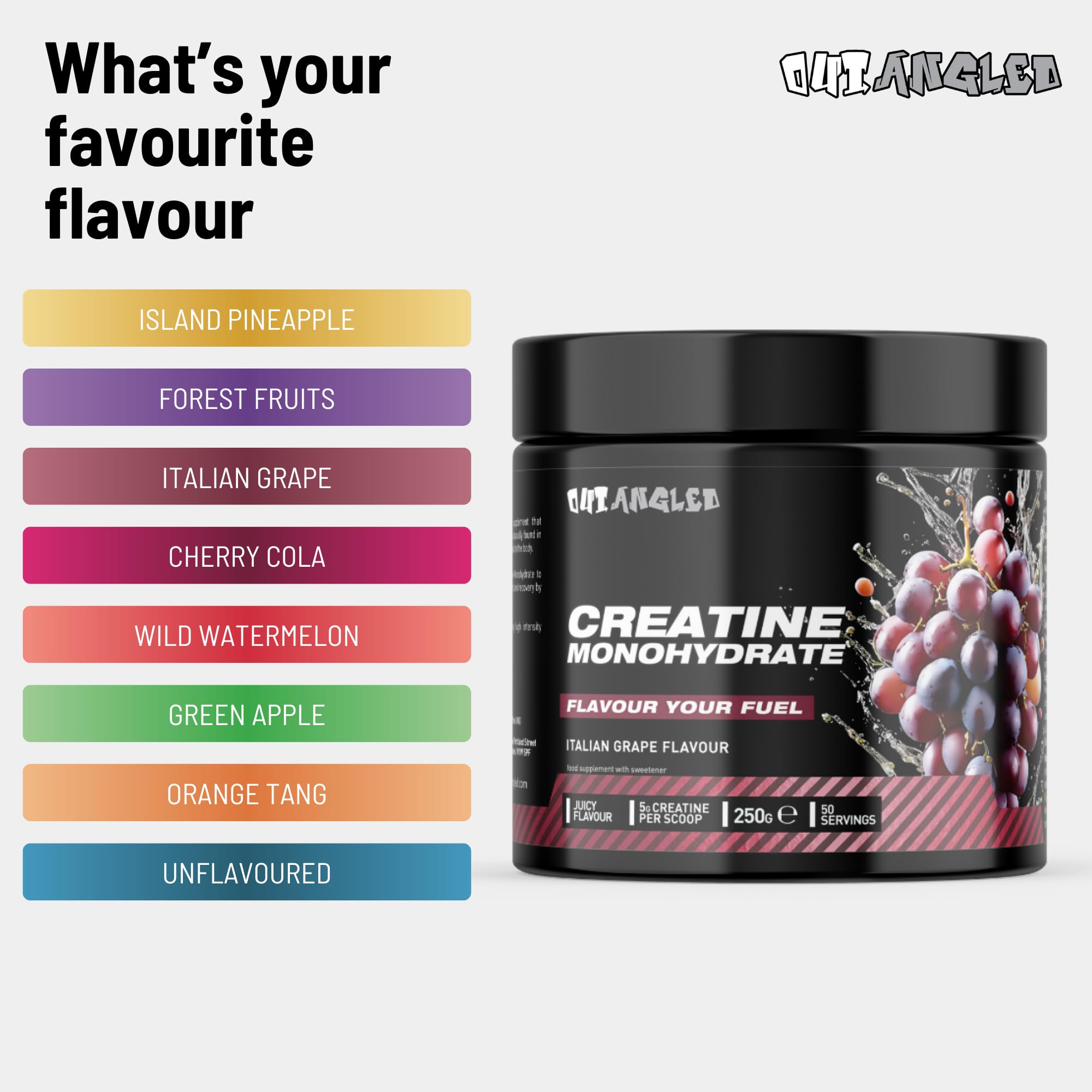 Outangled Creatine Monohydrate - Creatine Powder