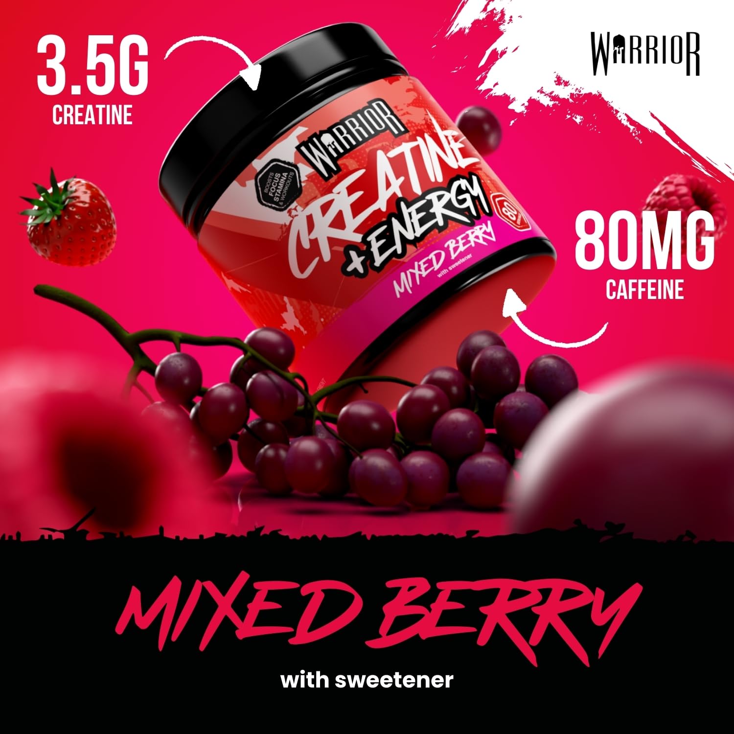 Warrior Creatine Plus Energy - Creatine Powder