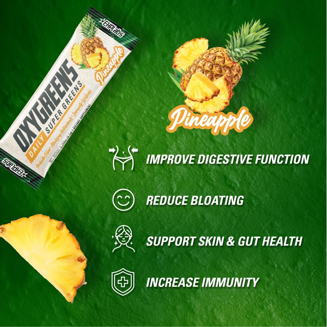 EHP Labs OxyGreens 15 Stick Pack 15x123g Pineapple