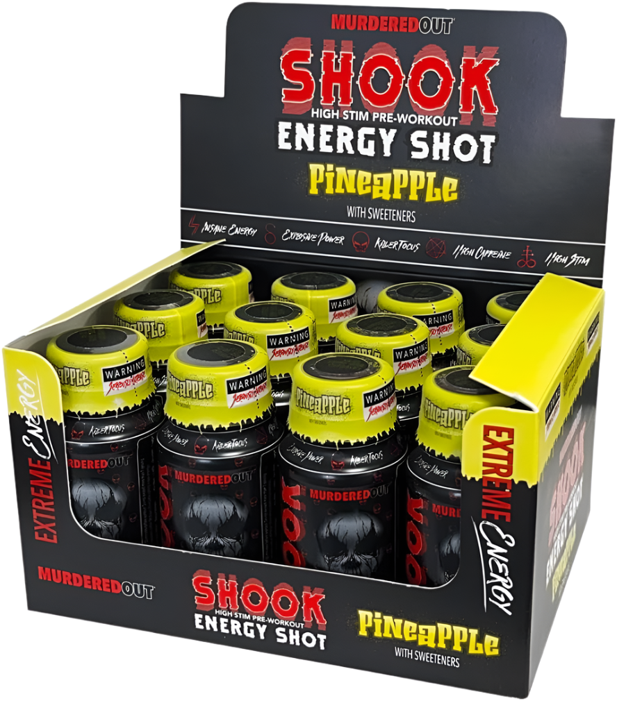 Murdered Out Shook Energy Shot - Pre-Workout Shots