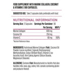Applied Nutrition Collagen & Coconut - 180Caps / Unflavoured - Marine Collagen Capsules