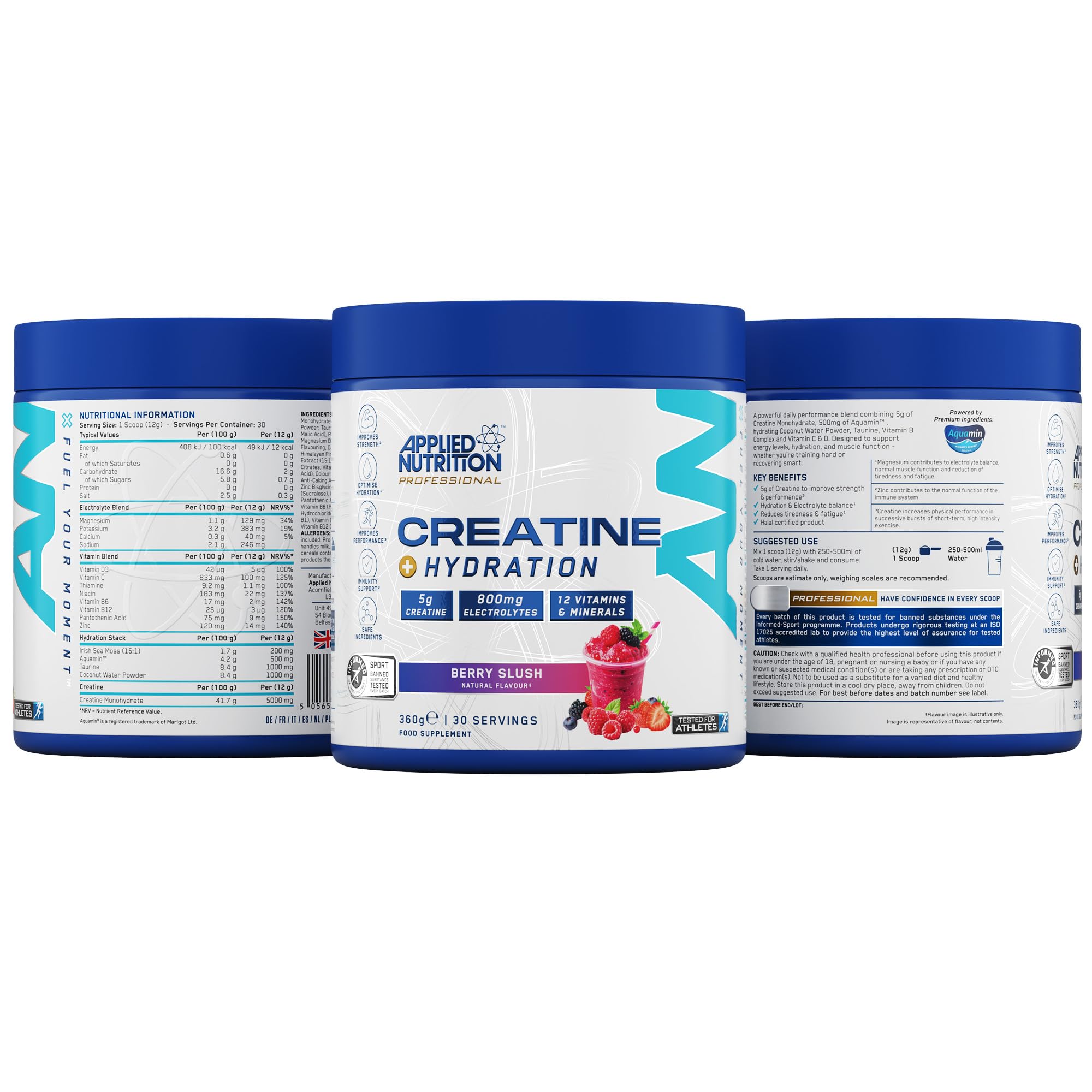 Applied Nutrition Creatine + Hydration - Recovery REC001