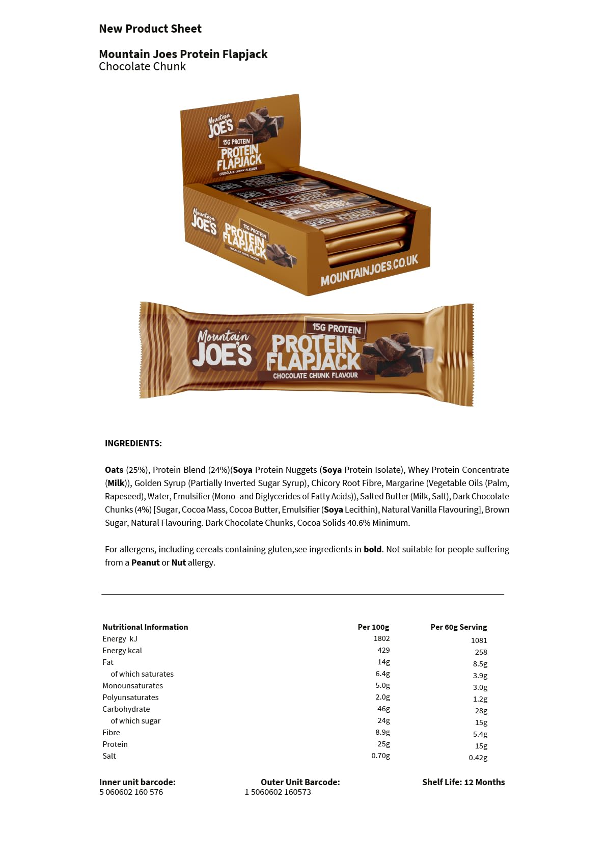 Mountain Joe’s Protein Flapjack - Protein Flapjacks