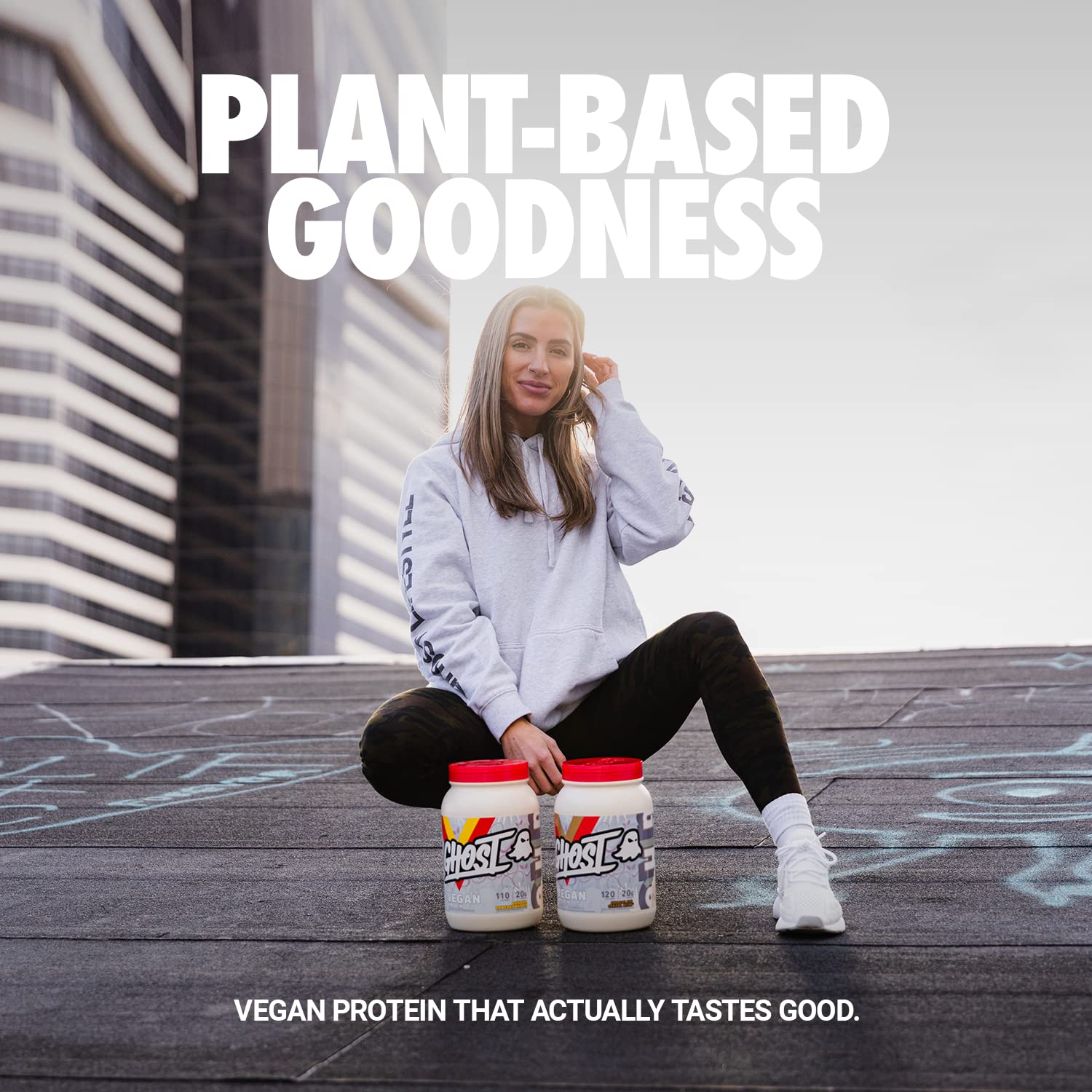 Ghost Vegan Protein Chocolate Cereal Milk - 980g / Chocolate Chocolate Cereal Milk - Supplement Shakers