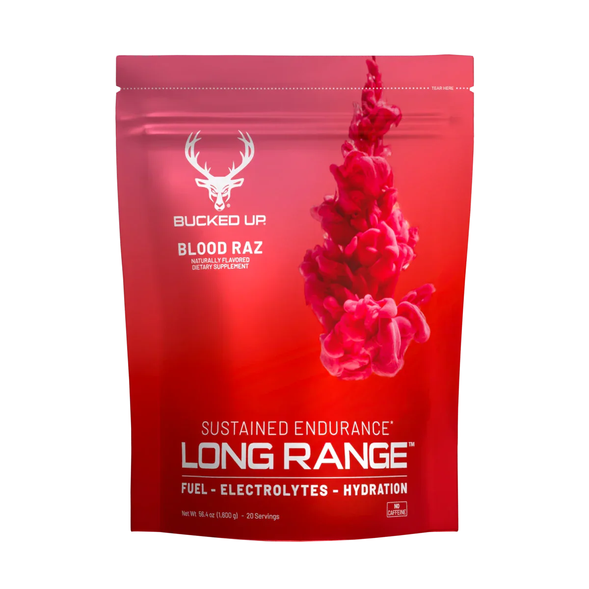 Bucked Up Long Range Endurance - 1600g / Blood Raz - Carbohydrate Powder