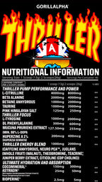 Gorillalpha Thriller Juice - Pre-Workout Powder
