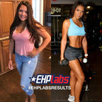 EHP Labs OxyShred Non-Stim fat loss transformation from relaxed to muscular physique