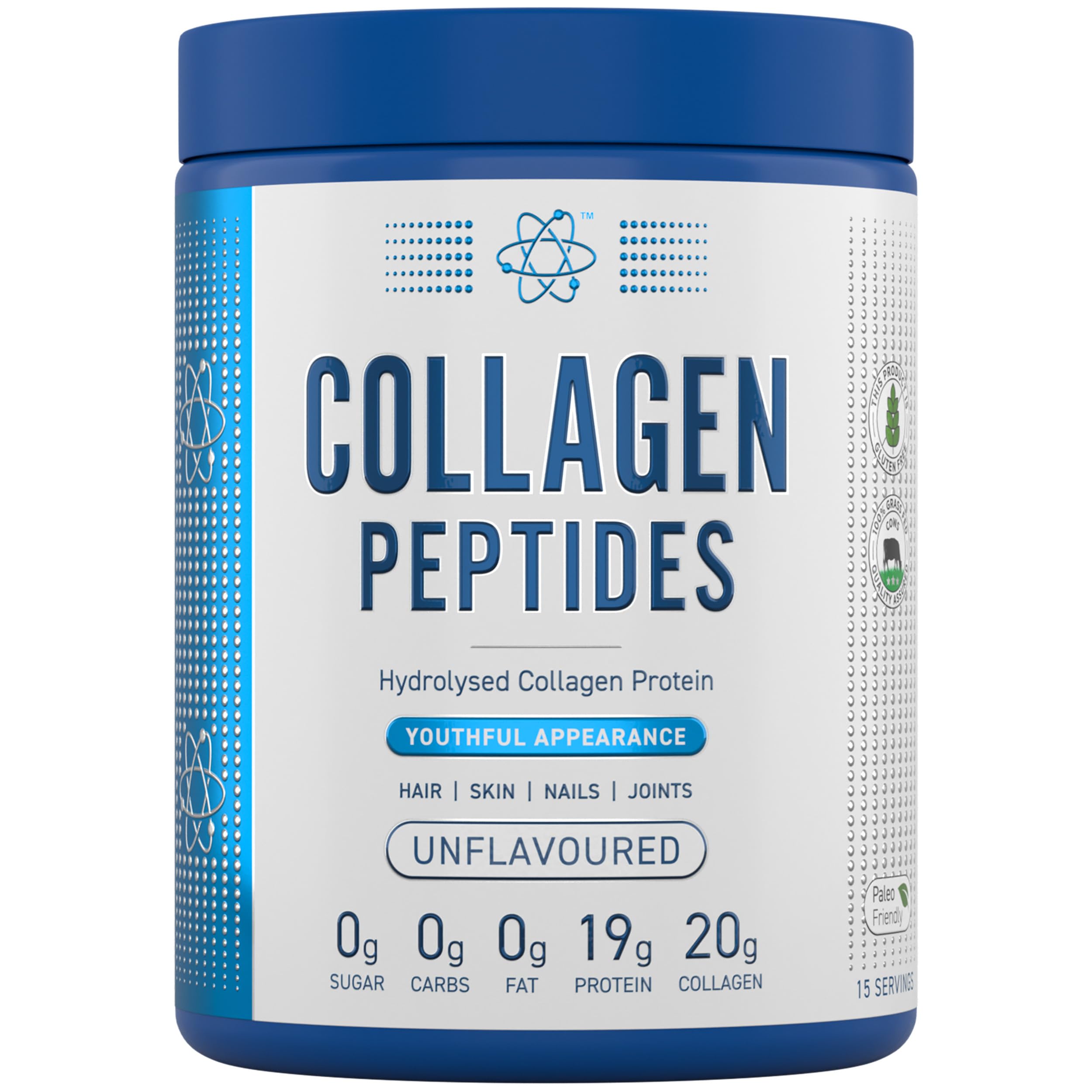 Applied Nutrition Collagen Peptides Unflavoured - 300g - Bovine Collagen Powder