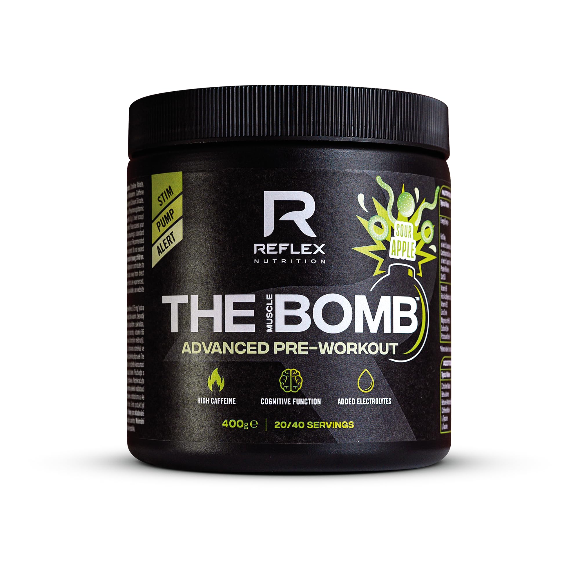 Reflex Nutrition The Muscle Bomb - 400g / Sour Apple - Pre-Workout Powder