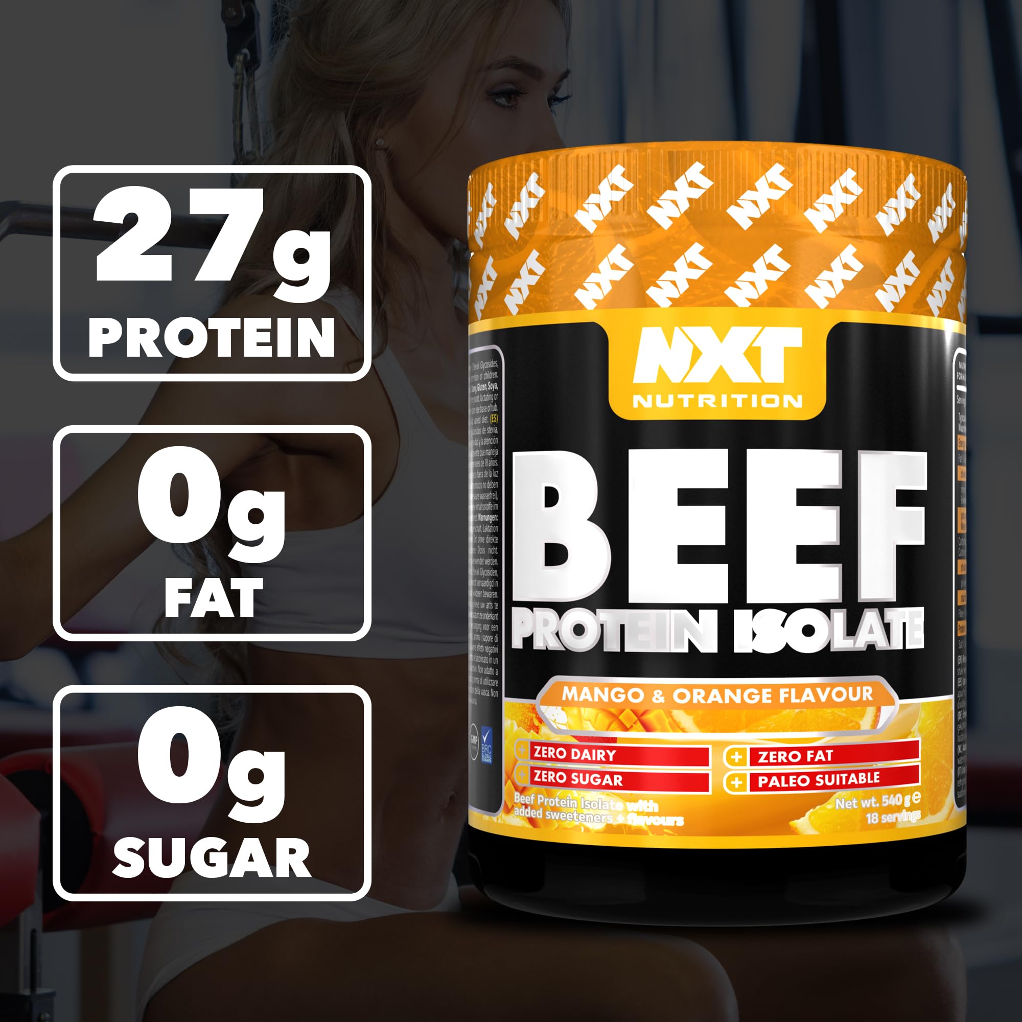 NXT Nutrition Beef Protein Isolate 540g
