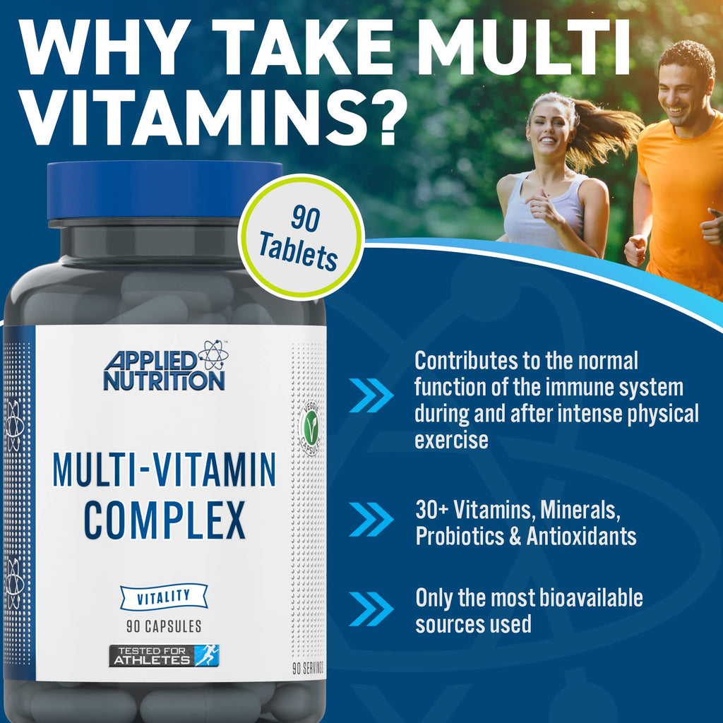 Applied Nutrition VITALITY Multi-Vitamin Complex 90 Veg Caps - 90Veg Caps - Multivitamins